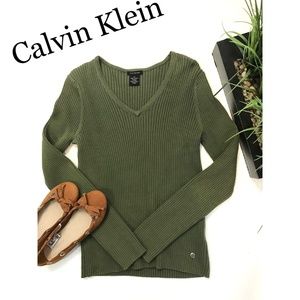 Calvin klein women V neck shirt